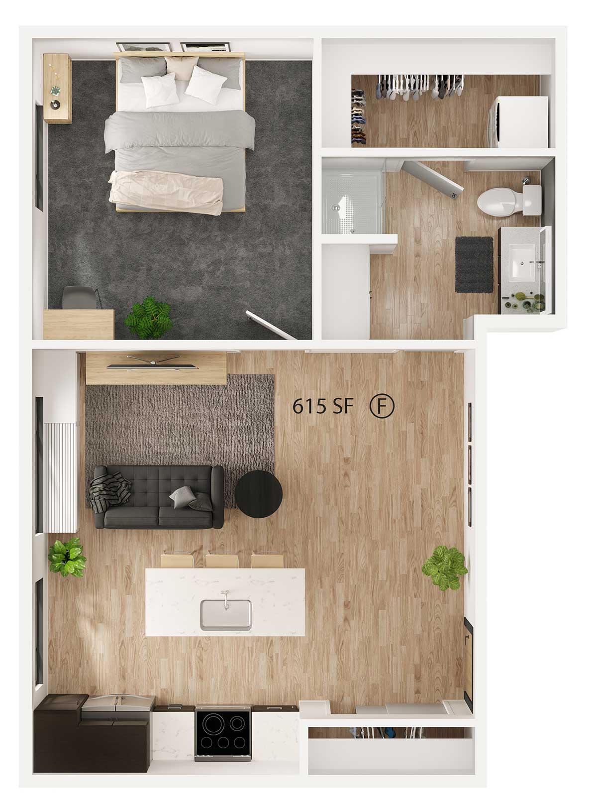 1 Bedroom B