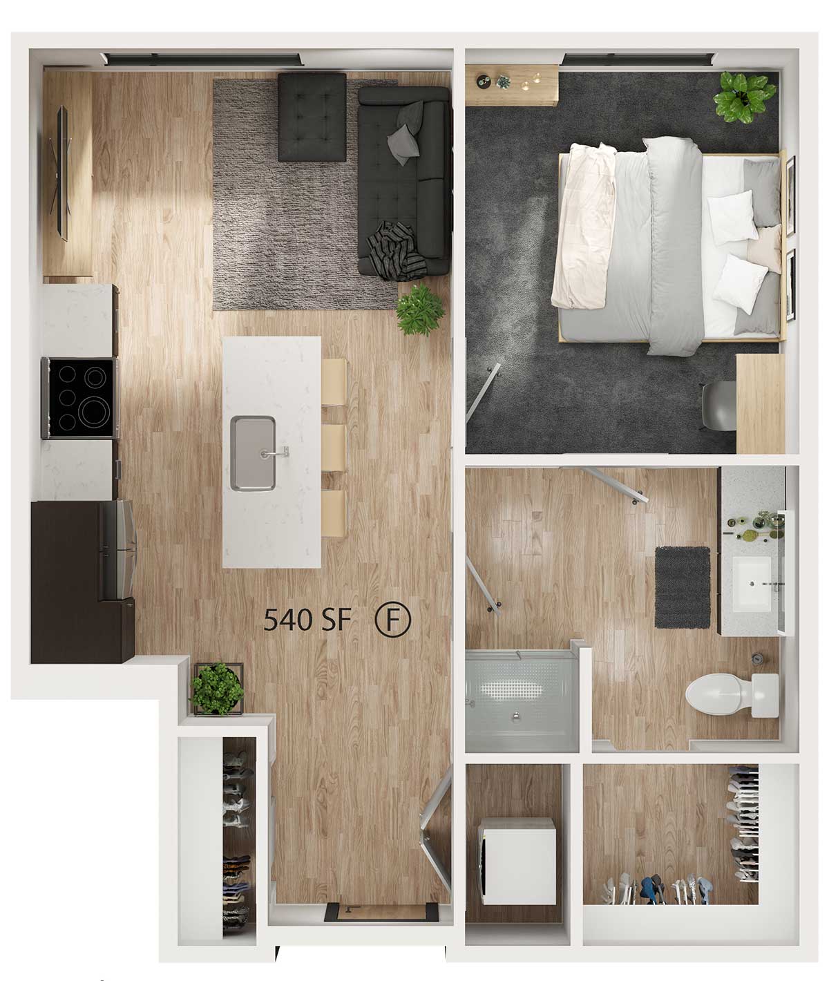1 Bedroom F
